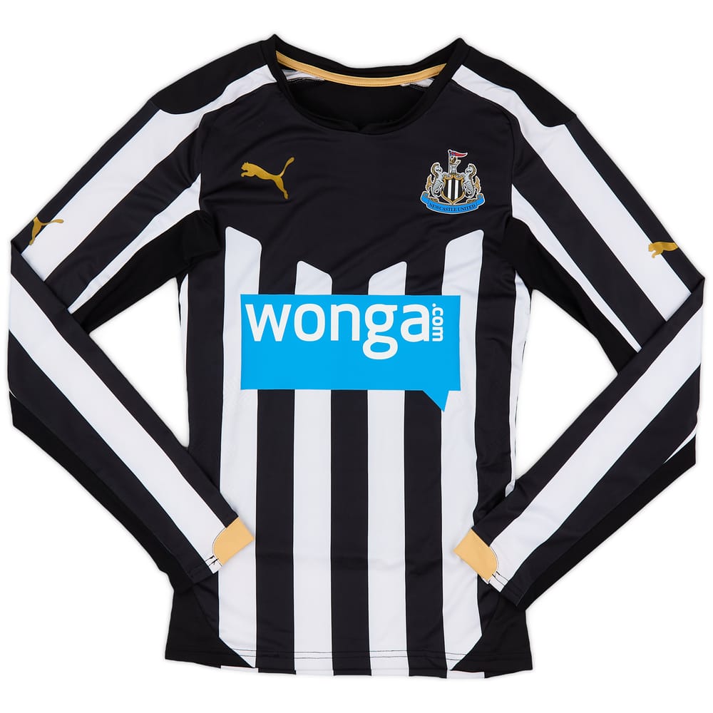 2015-16 Newcastle Player Issue ACTV Fit Home L/S Shirt - 9/10 - (M)