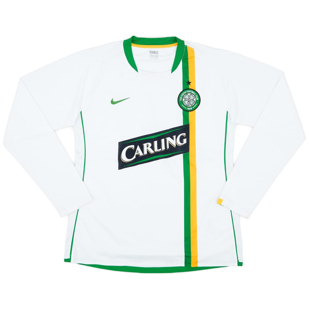 2006-08 Celtic Player Issue European L/S Shirt - 8/10 - (M)