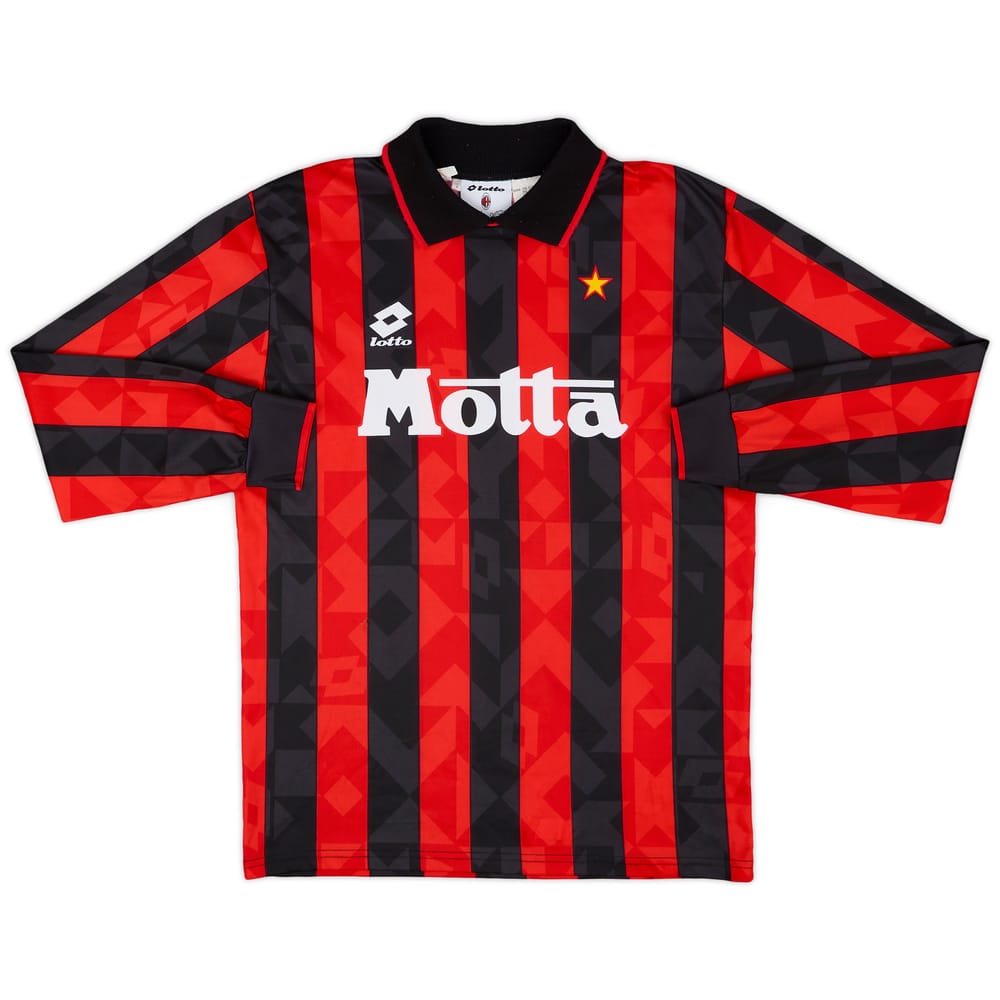 1993-94 AC Milan Home L/S Shirt - 9/10 - (M)