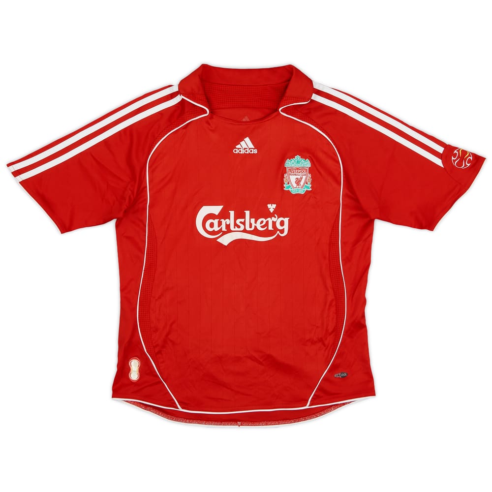 2006-08 Liverpool Home Shirt - 8/10 - (M.Boys)