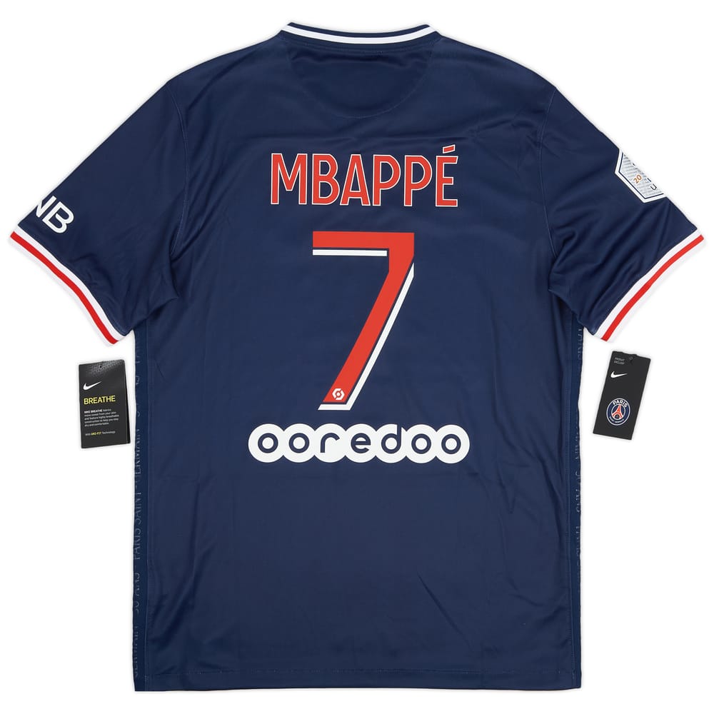 2020-21 Paris Saint-Germain Home Shirt Mbappe #7 (M)