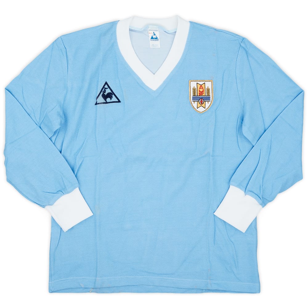 1986-90 Uruguay Home L/S Shirt - 6/10 - (S)