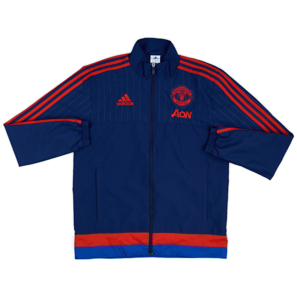2015-16 Manchester United adidas Track Jacket - 9/10 - (S)