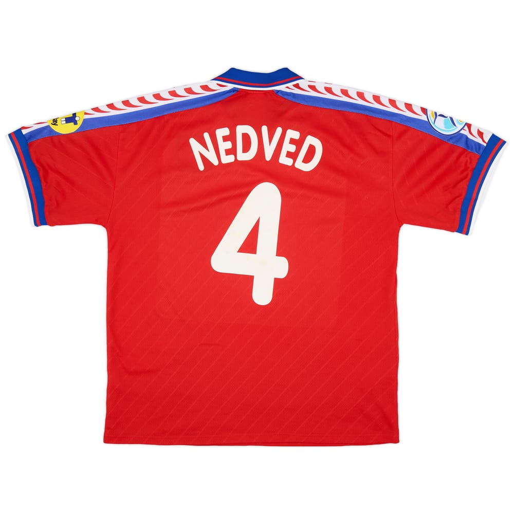 1996-98 Czech Republic Home Shirt Nedved #4 - 7/10 - (XL)