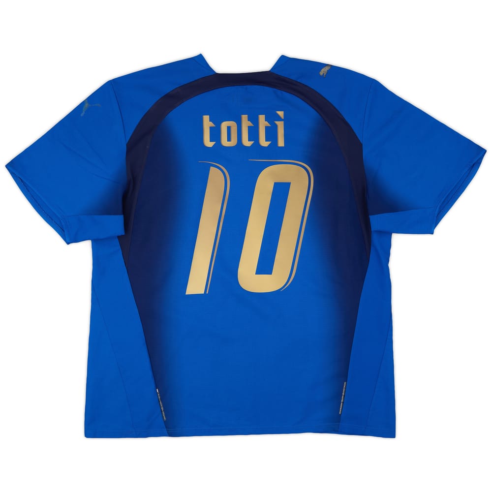 2006 Italy Home Shirt Totti #10 - 6/10 - (XL)