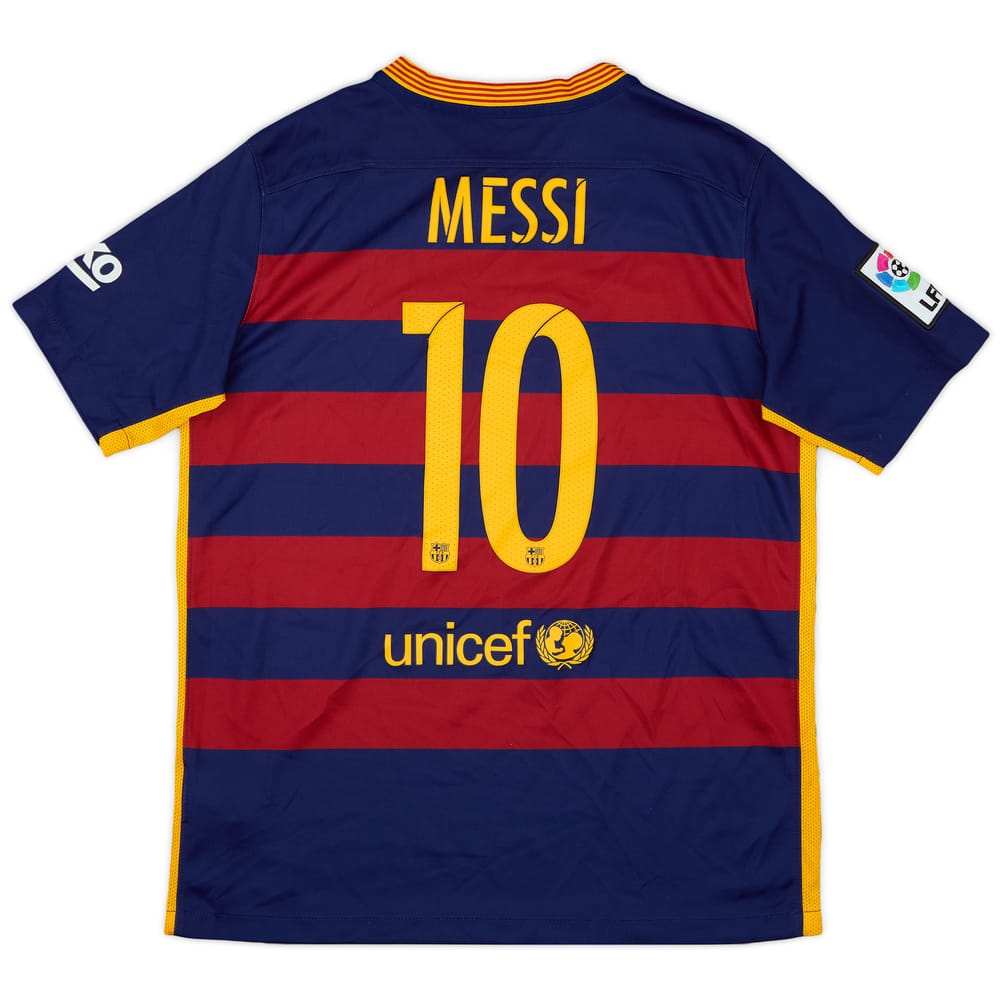 2015-16 Barcelona Home Shirt Messi #10 - 8/10 - (XL.Boys)