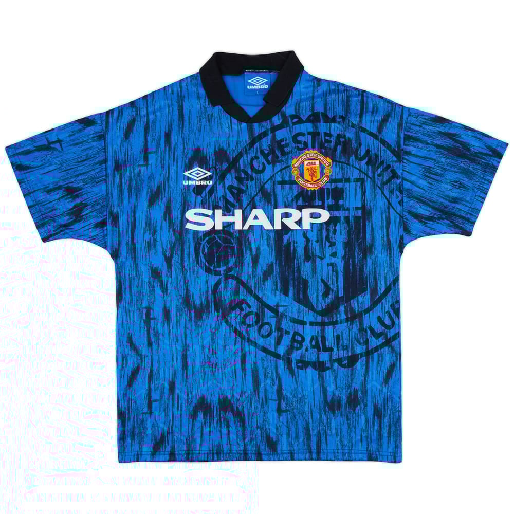 1992-93 Manchester United Away Shirt - 8/10 - (L)