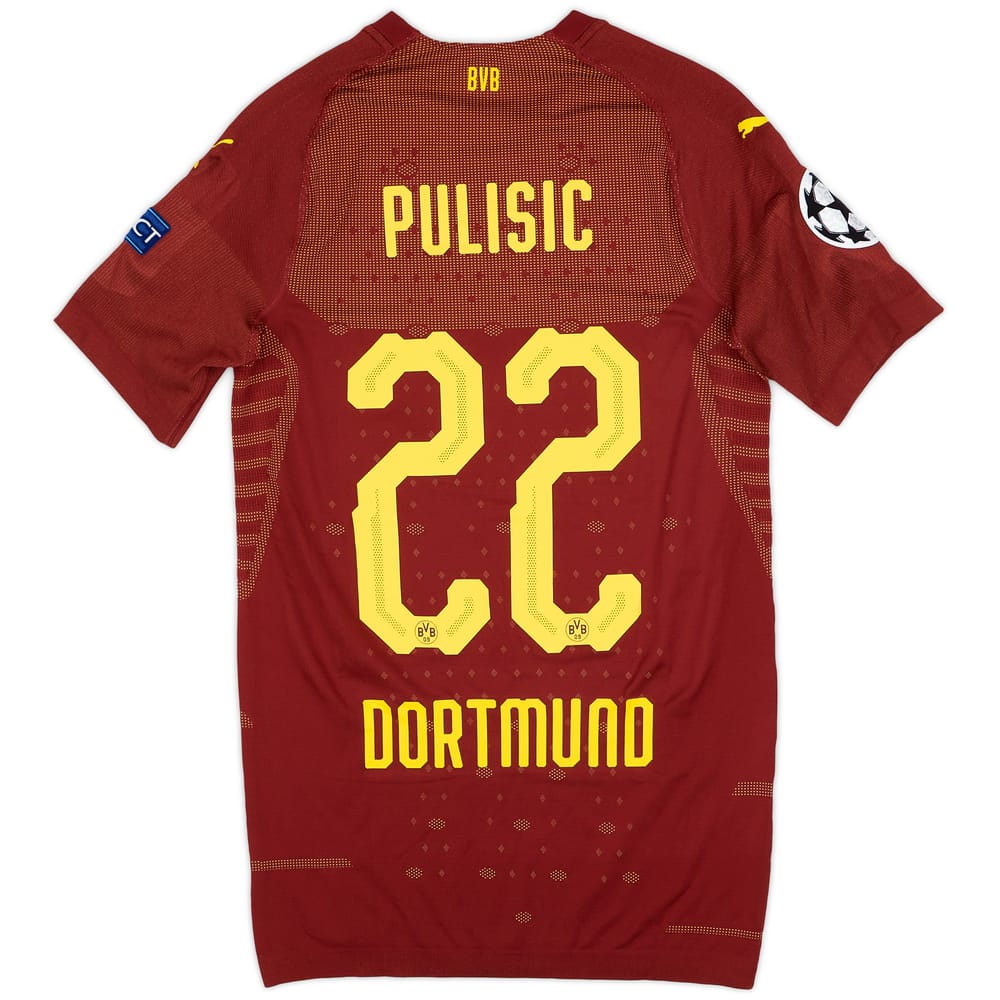 2018-19 Borussia Dortmund Player Issue Champions League Third Shirt Pulisic #22