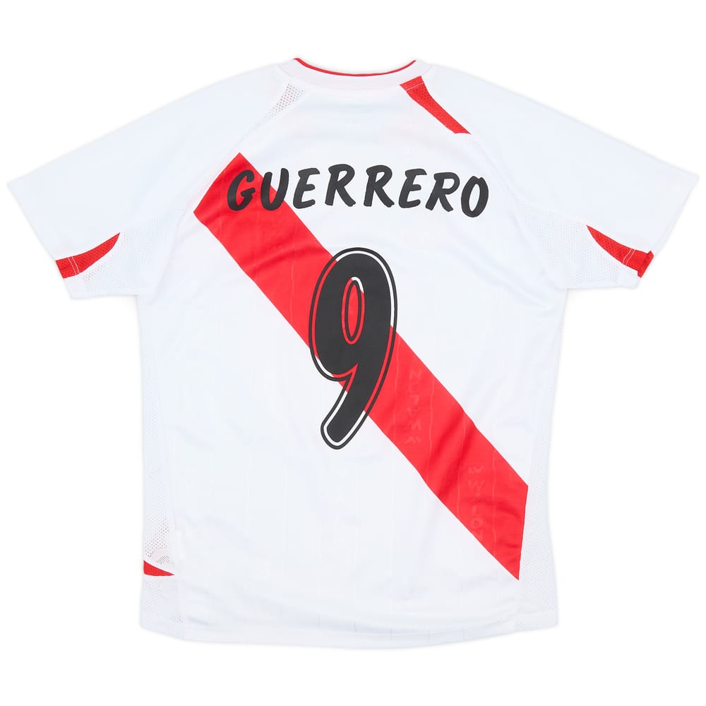 2007-09 Peru Home Shirt Guerrero #9 - 9/10 - (L.Boys)
