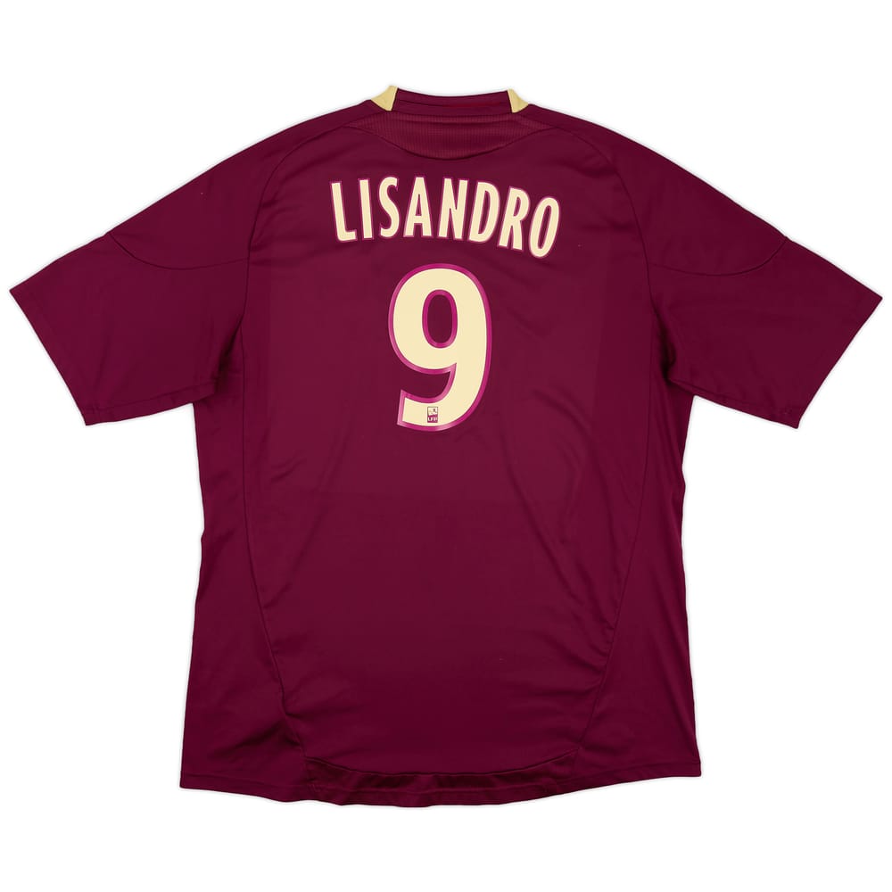 2010-11 Lyon Away Shirt Lisandro #9 - 6/10 - (XXL)