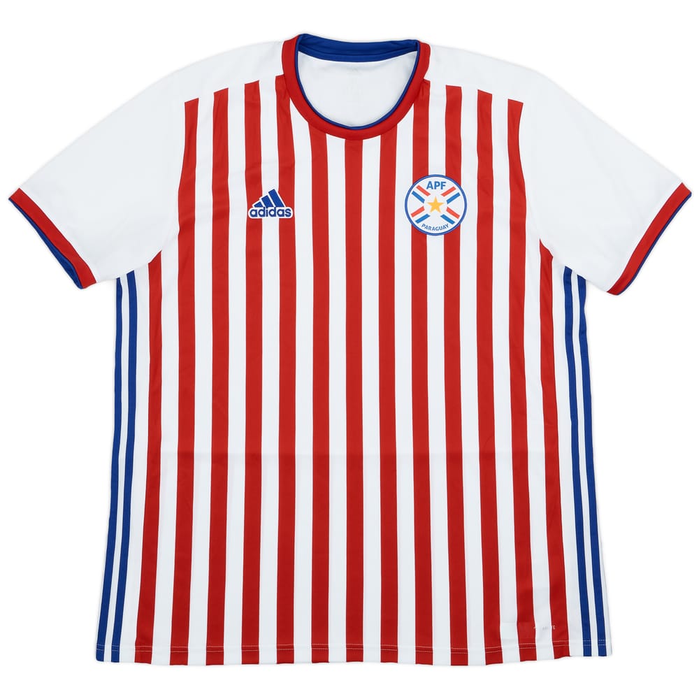 2018 Paraguay Home Shirt - 9/10 - (XL)