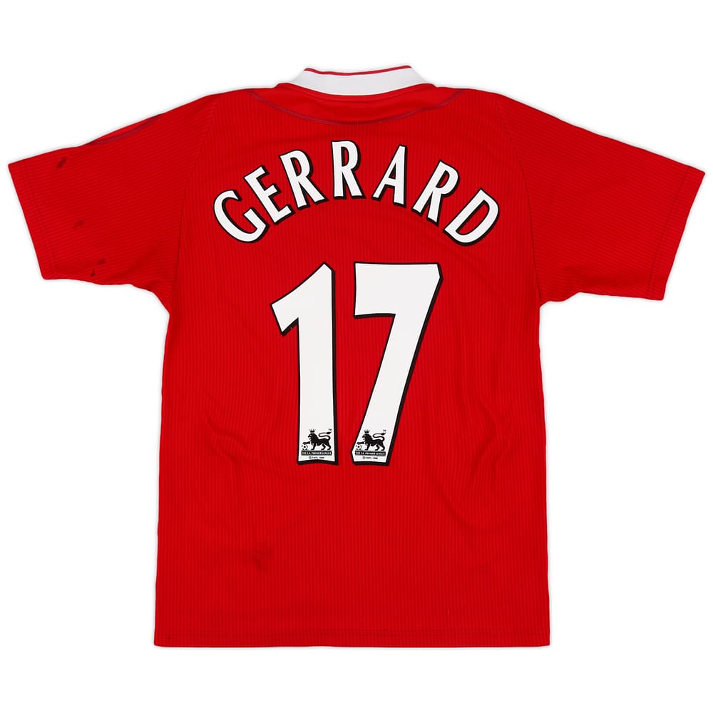 2002-04 Liverpool Home Shirt Gerrard #17 - 4/10 - (S)