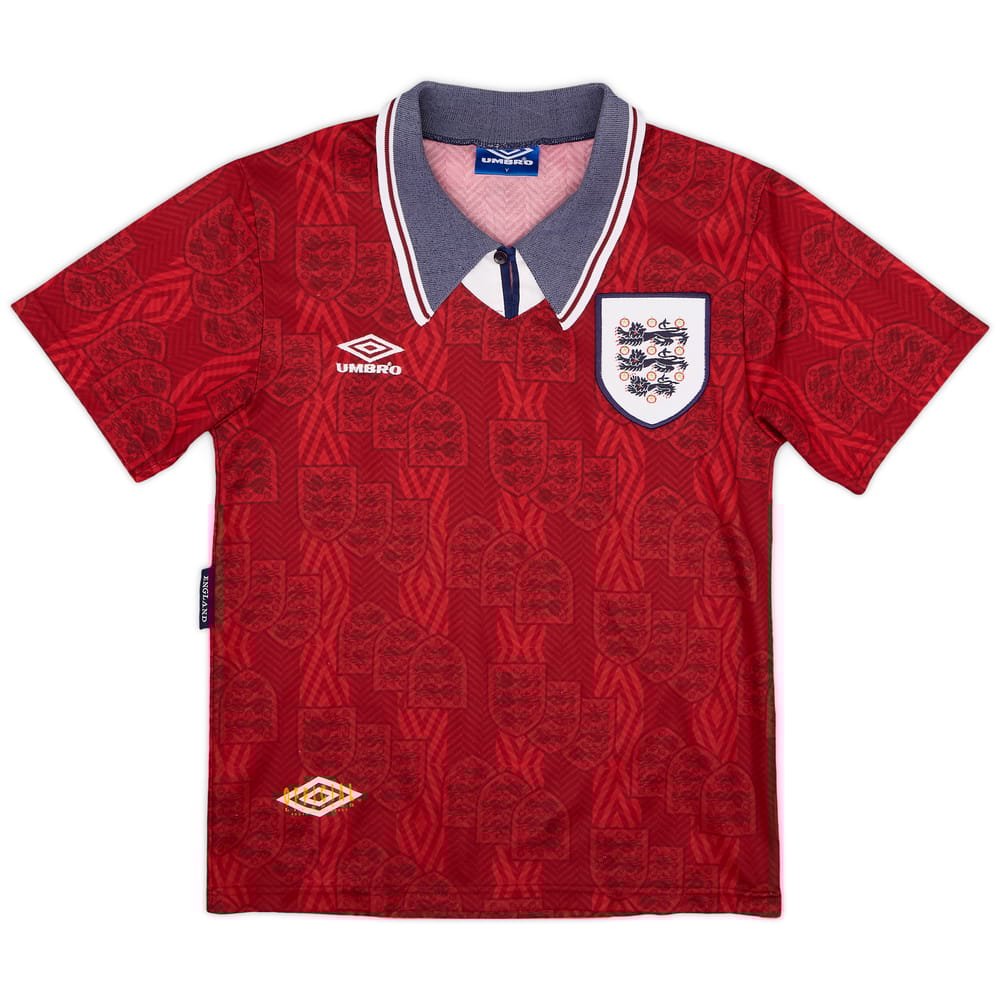 1993-95 England Away Shirt - 6/10 - (Y)