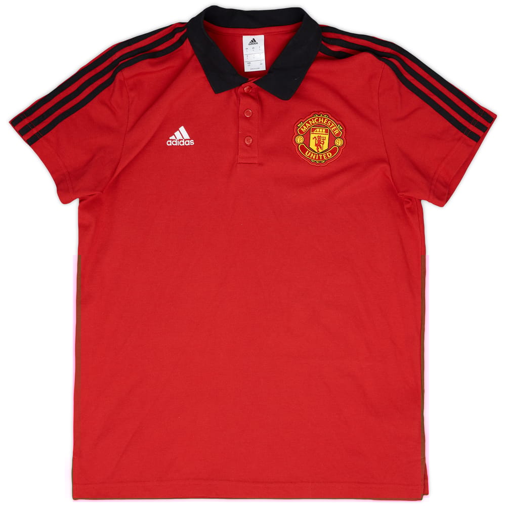 2017-18 Manchester United adidas Polo Shirt - 9/10 - (L)