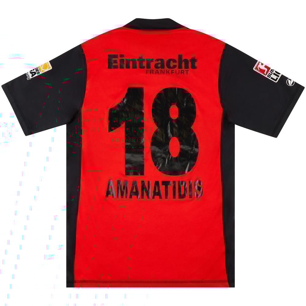 2009-10 Eintracht Frankfurt Match Issue Home Shirt Amanatidis #18