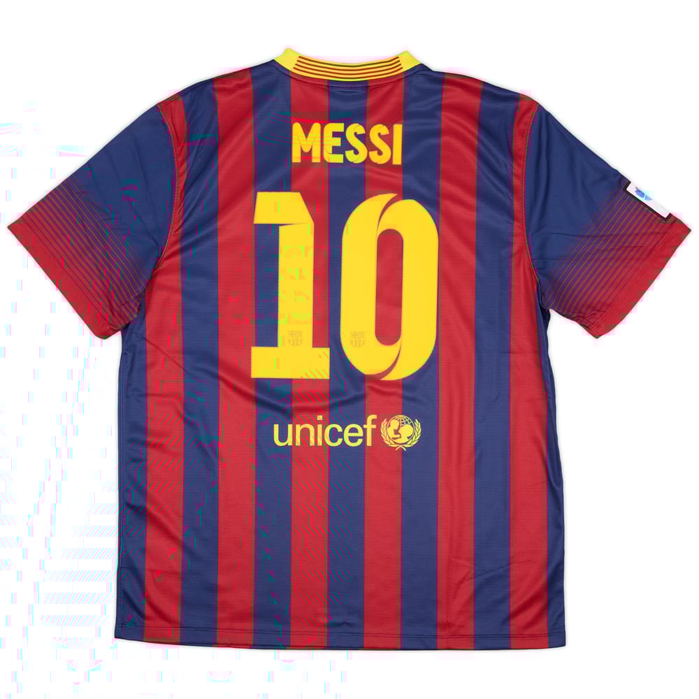 2013-14 Barcelona Home Shirt Messi #10 (XL)
