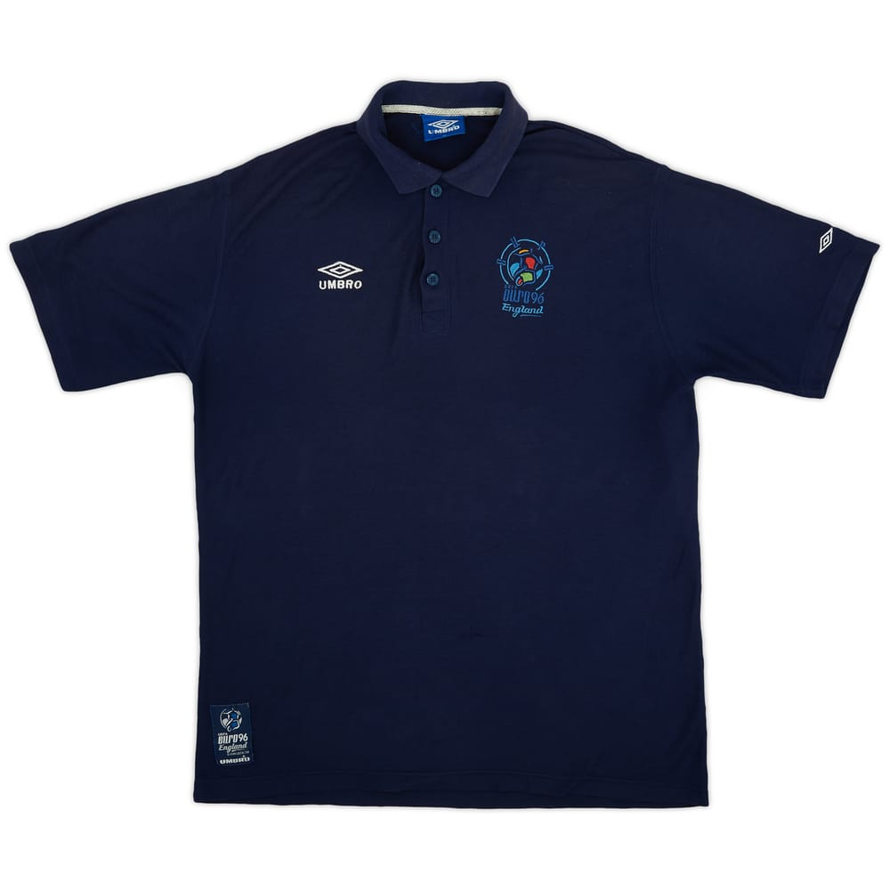 1996 England 'Euro 96' Polo Shirt - 8/10 - (XL)