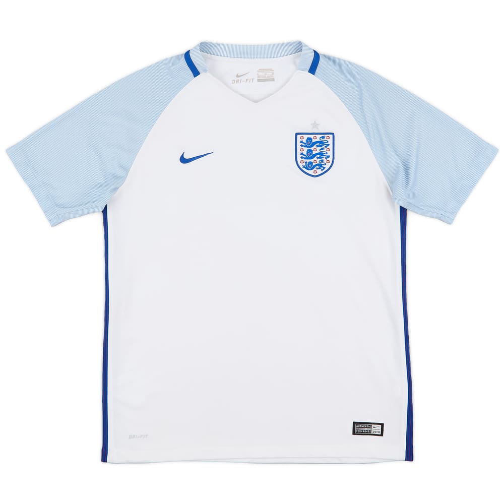 2016-17 England Home Shirt - 9/10 - (XL.Boys)