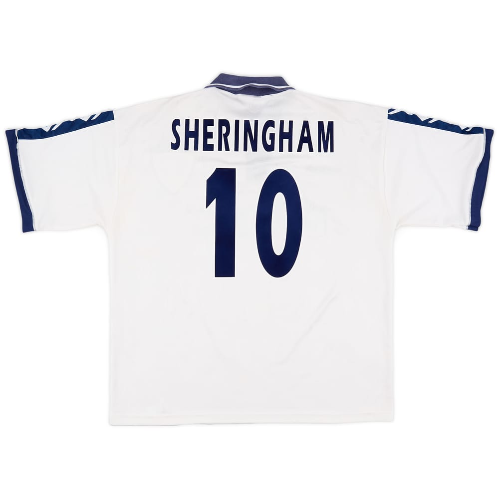 1995-97 Tottenham Home Shirt Sheringham #10 - 8/10 - (XL)
