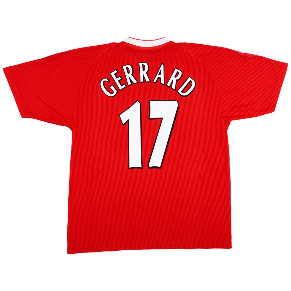 2002-04 Liverpool Home Shirt Gerrard #17 - 6/10 - (L)