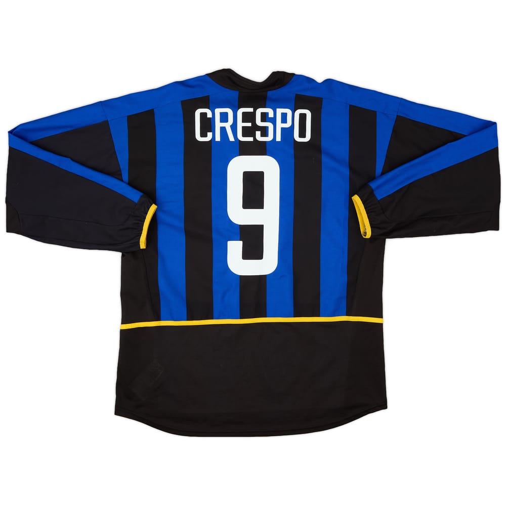 2002-03 Inter Milan Home L/S Shirt Crespo #9 - 7/10 - (L)