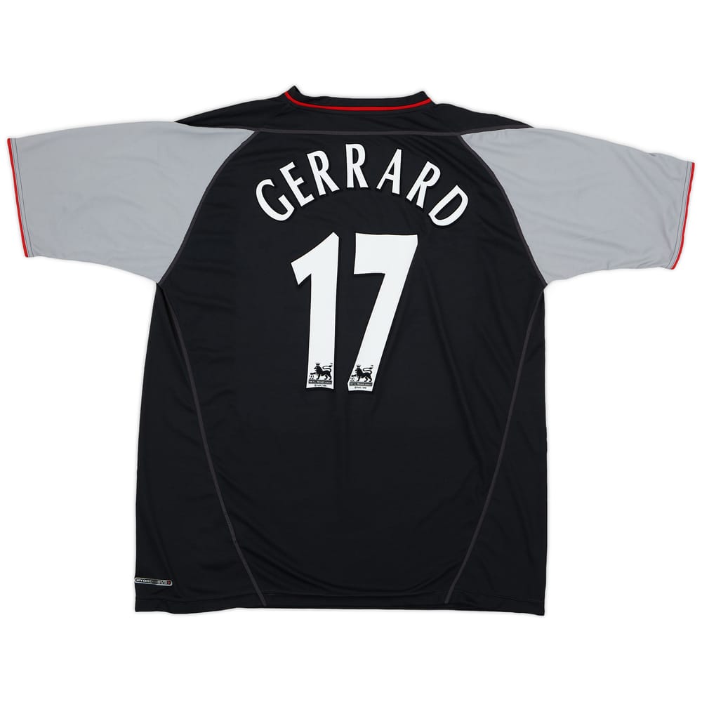 2002-04 Liverpool Away Shirt Gerrard #17 - 9/10 - (3XL)
