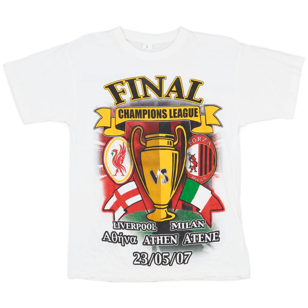 2007 AC Milan 'Champions League Final' Fan Tee - 9/10 - (L)