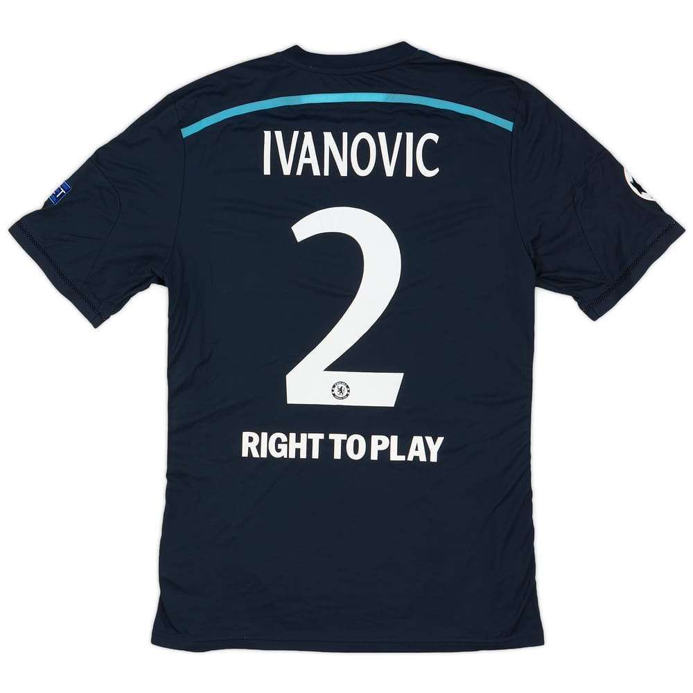 2014-15 Chelsea Player Issue Champions League Third Shirt Ivanovic #2