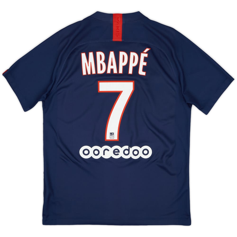 2019-20 Paris Saint-Germain Home Shirt Mbappe #7 - 5/10 - (M)