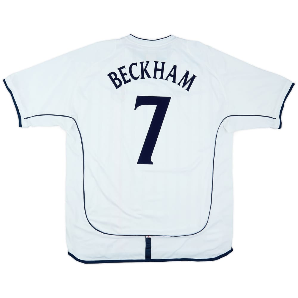 2001-03 England Home Shirt Beckham #7 - 5/10 - (XXL)