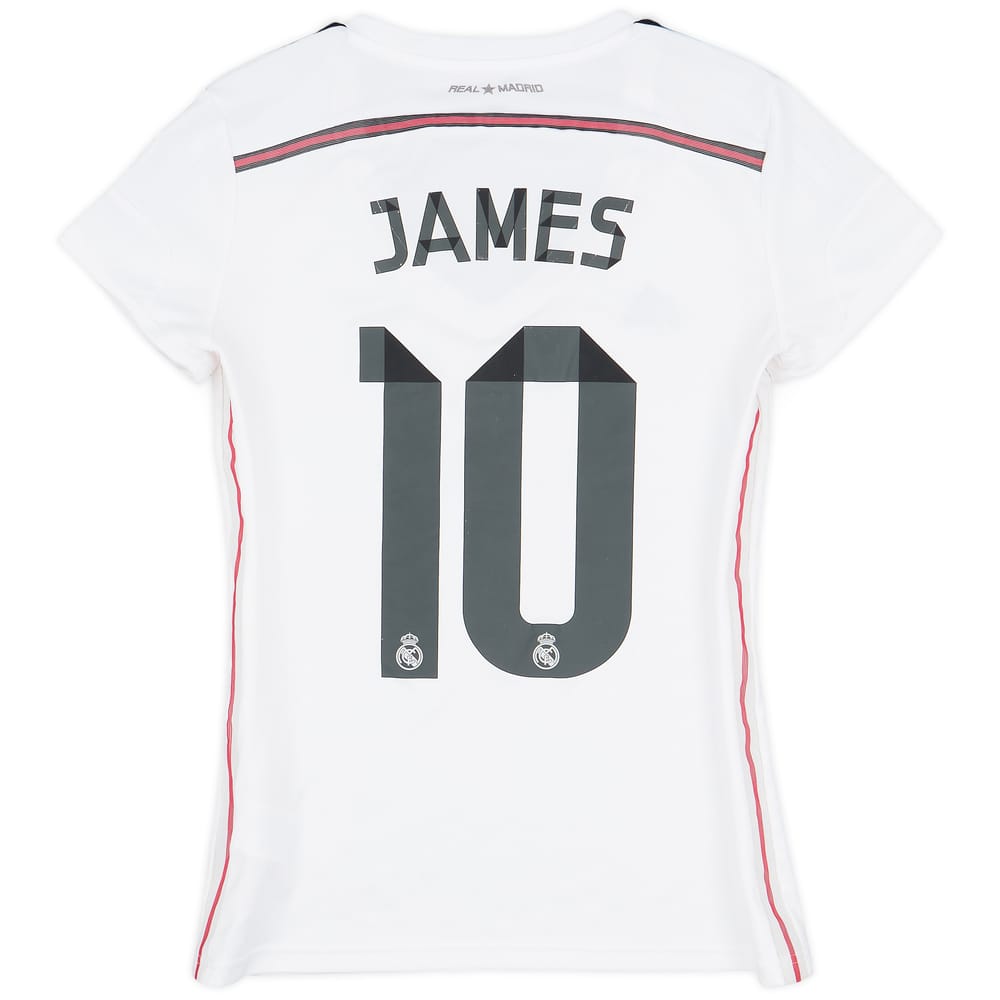 2014-15 Real Madrid Home Shirt James #10 - 5/10 - (Women's M)