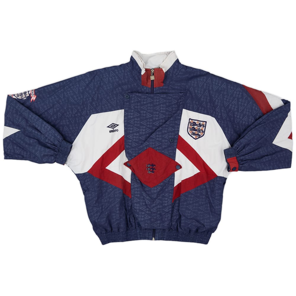 1990-92 England Umbro Track Jacket - 7/10 - (M)