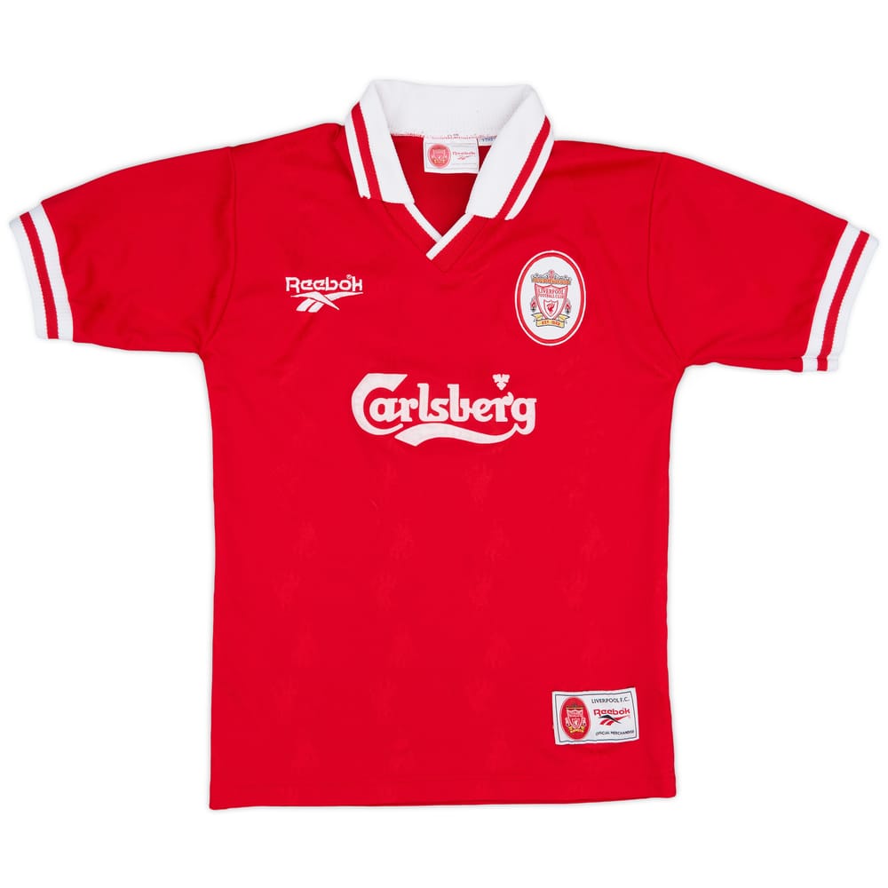 1996-98 Liverpool Home Shirt - 8/10 - (Y)