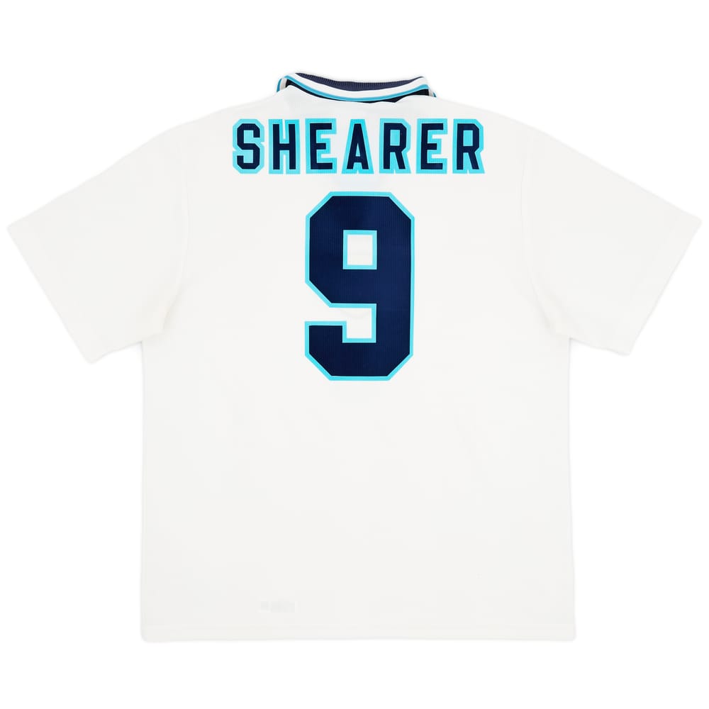 1995-97 England Home Shirt Shearer #9 - 9/10 - (XL)