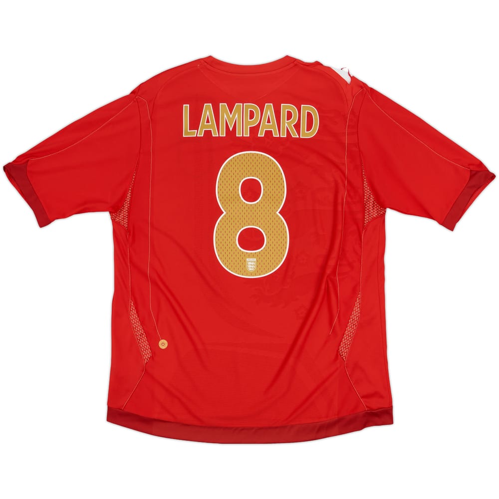 2006-08 England Away Shirt Lampard #8 - 5/10 - (XL)