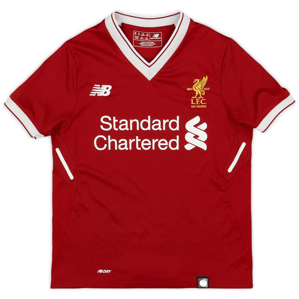 2017-18 Liverpool 125 Years Home Shirt - 6/10 - (S.Boys)