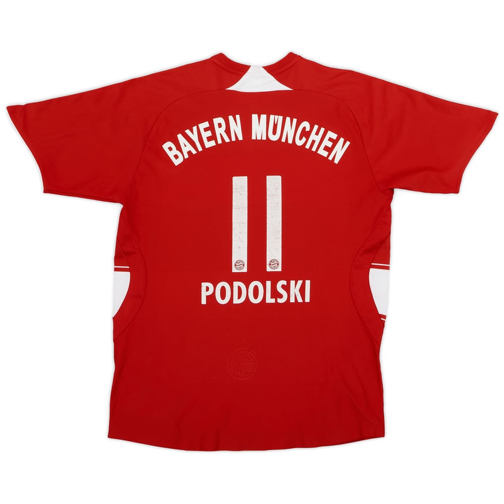 2007-08 Bayern Munich Home Shirt Podolski #11 - 5/10 - (L.Boys)