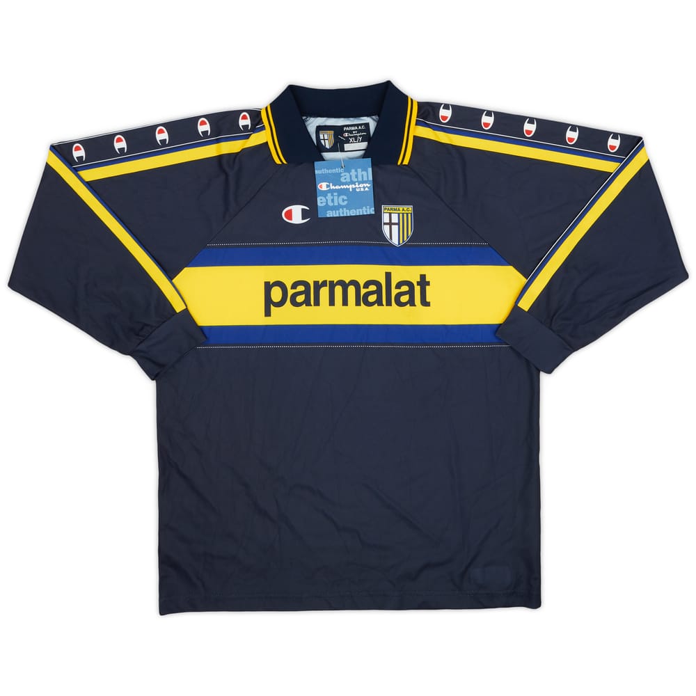 1999-00 Parma Away L/S Shirt (XL.Boys)