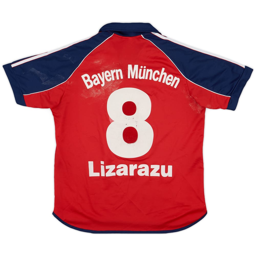 1999-01 Bayern Munich Home Shirt Lizarazu #8 - 4/10 - (XL.Boys)