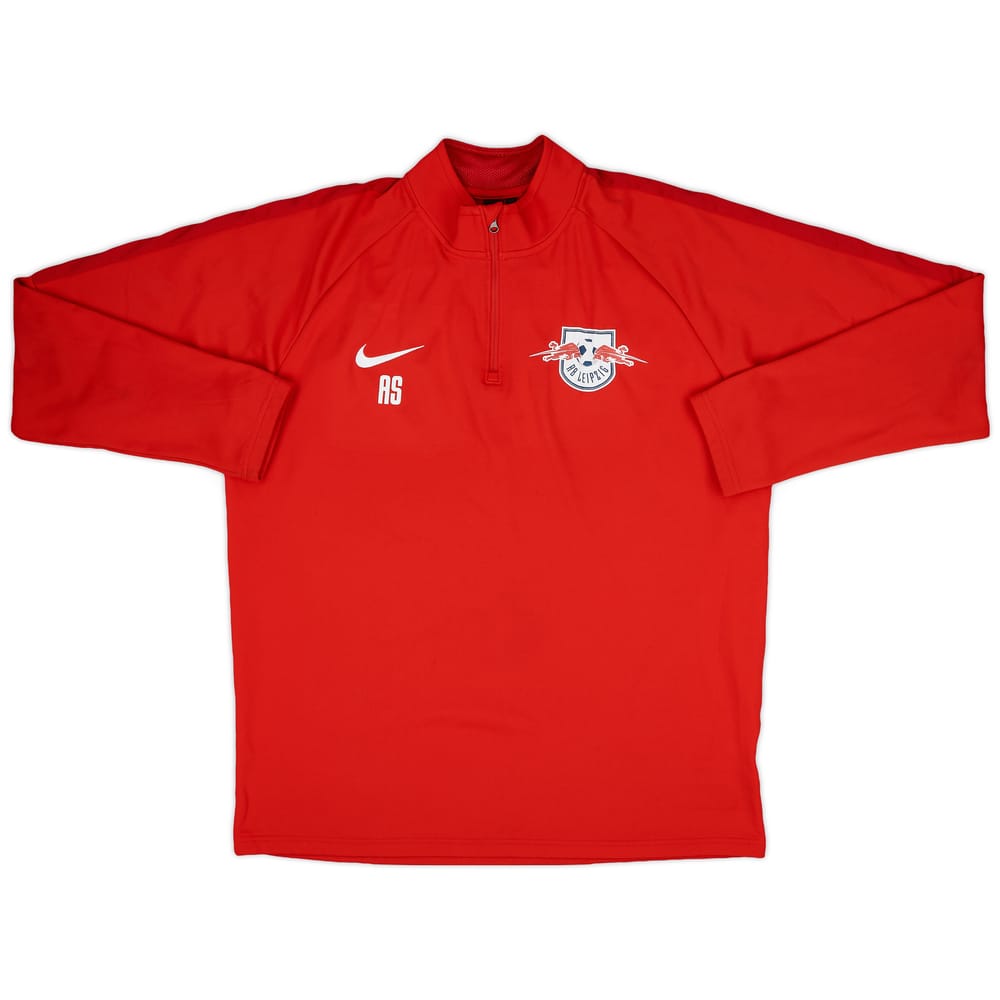 2018-19 Red Bull Leipzig Staff Issue Nike 1/4 Zip Drill Top 'AS' - 6/10 - (L)