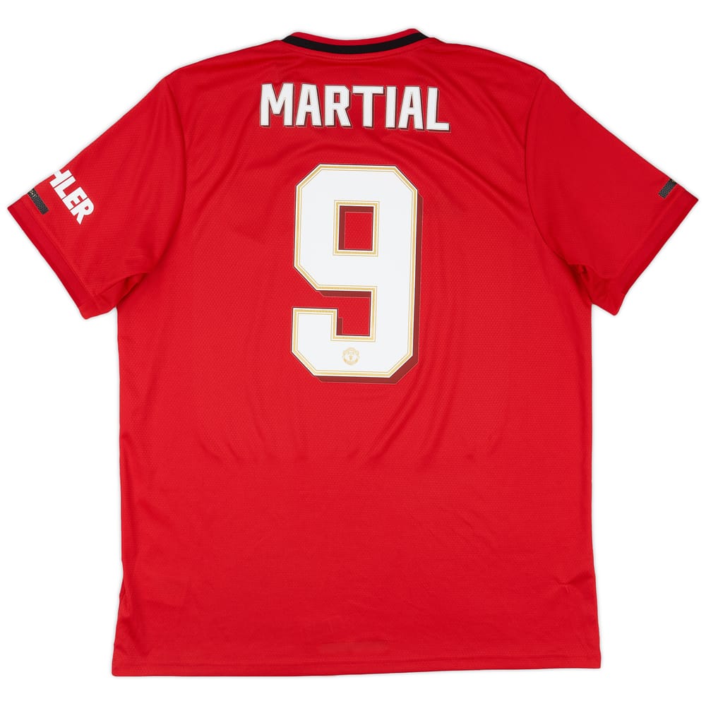 2019-20 Manchester United Home Shirt Martial #9 - 8/10 - (XL)