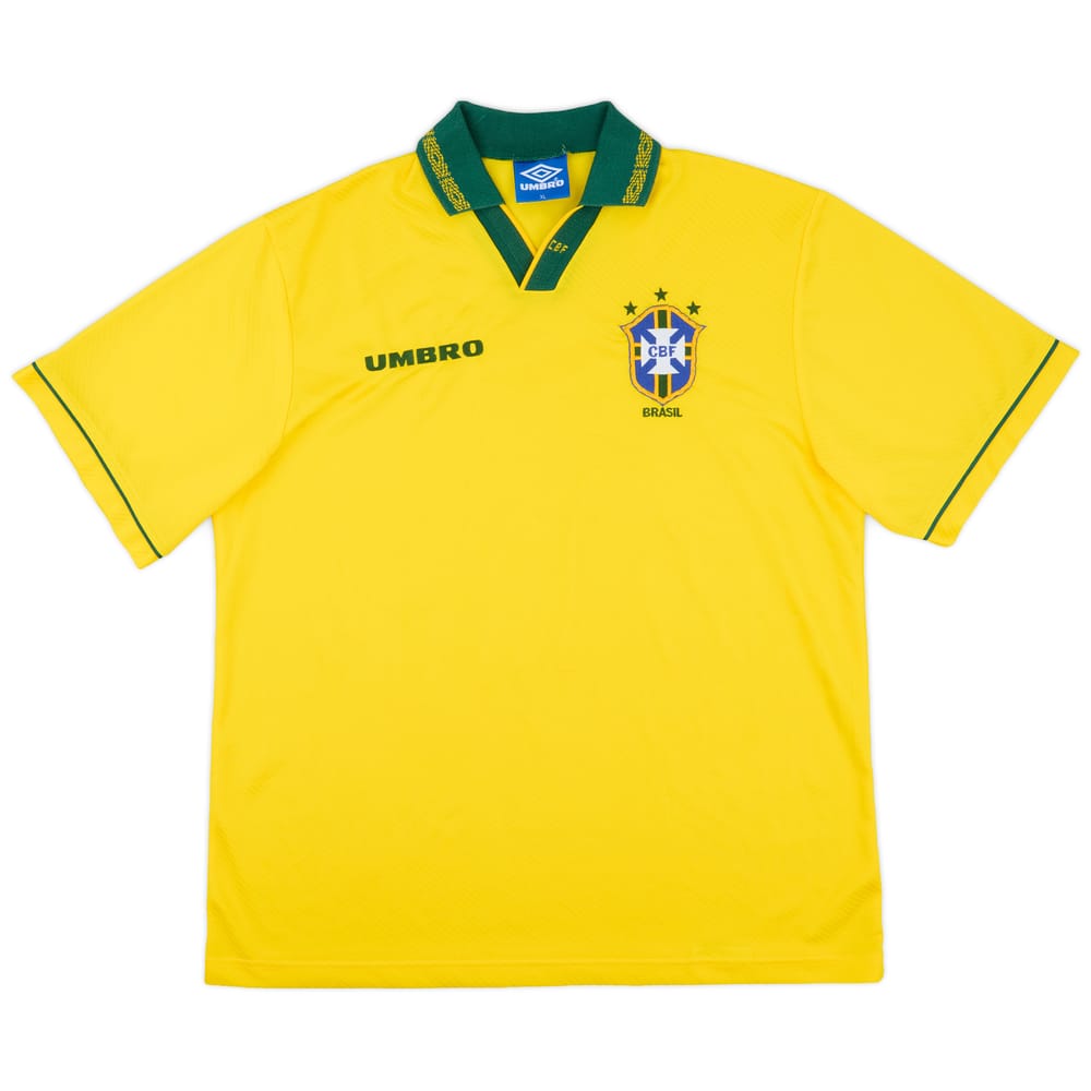 1993-94 Brazil Home Shirt - 9/10 - (XL)