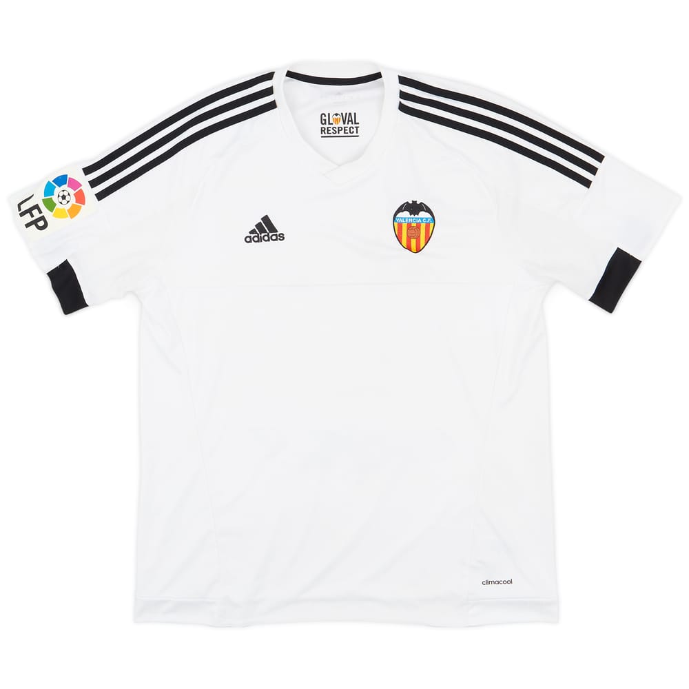 2015-16 Valencia Home Shirt - 8/10 - (L)