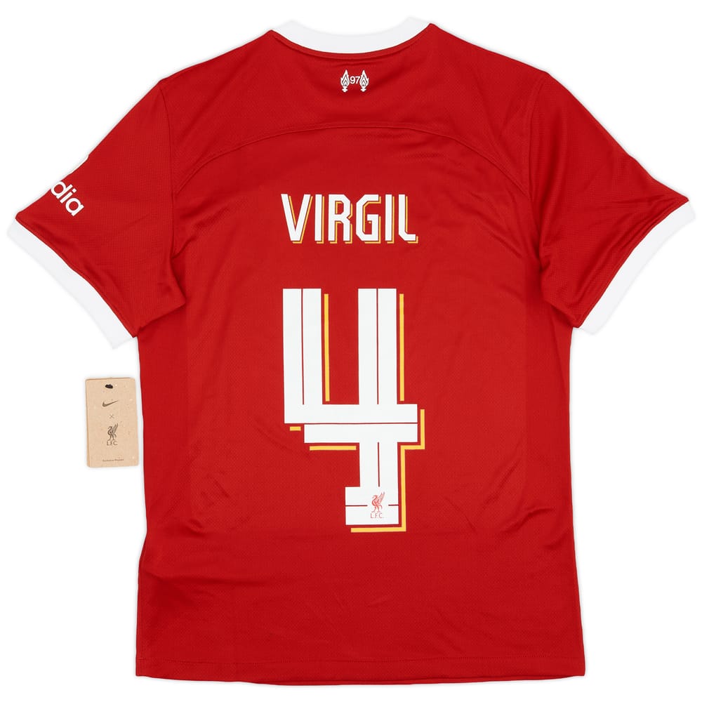 2023-24 Liverpool Home Shirt Virgil #4 (S)
