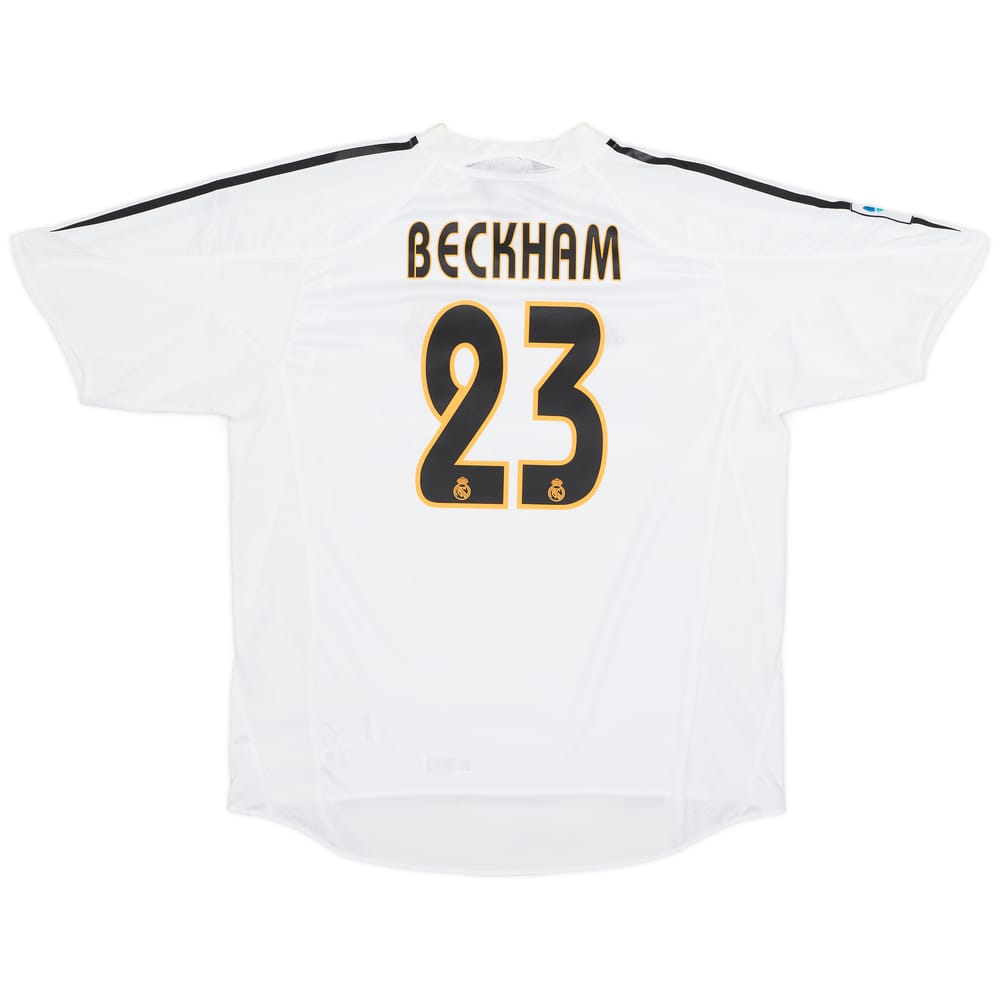 2004-05 Real Madrid Home Shirt Beckham #23 (XL)