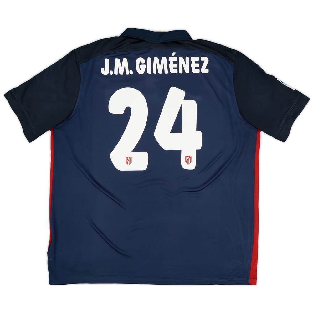 2015-16 Atletico Madrid Away Shirt J.M.Gimenez #24 - 7/10 - (XXL)