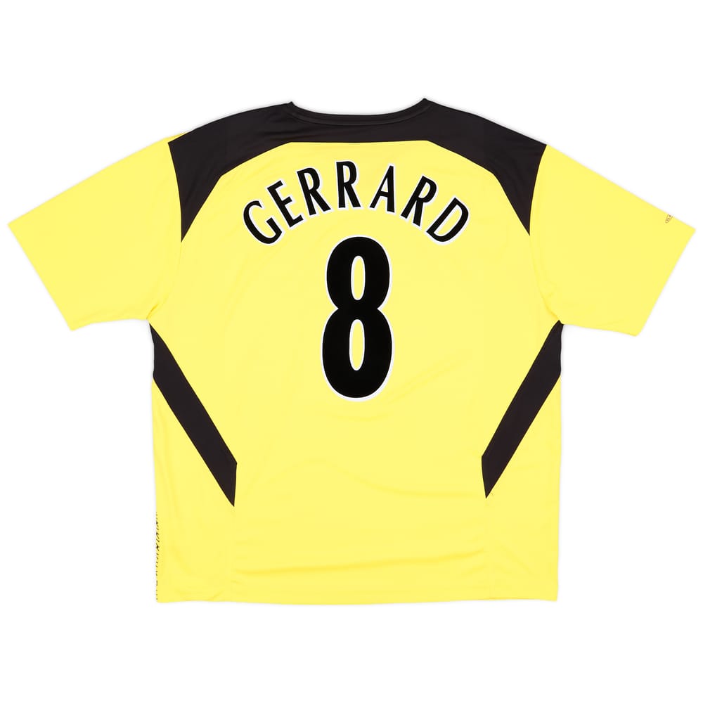 2004-06 Liverpool Away Shirt Gerrard #8 - 9/10 - (XL)