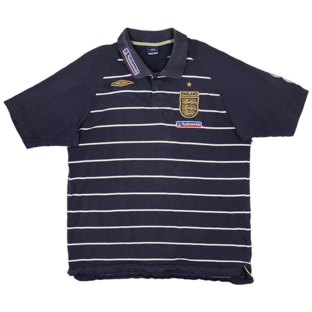 2000-02 England Umbro Polo Shirt - 6/10 - (XXL)