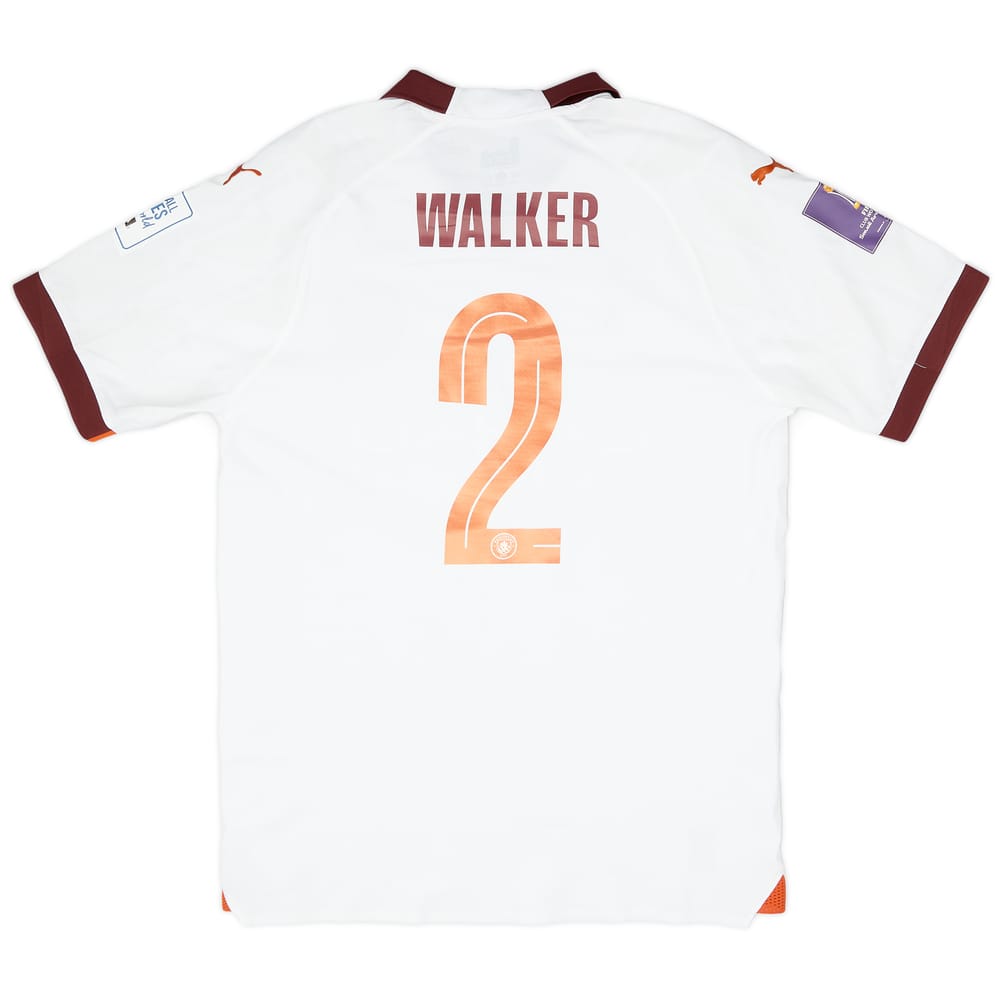 2023-24 Manchester City Match Issue Club World Cup Away Shirt Walker #2