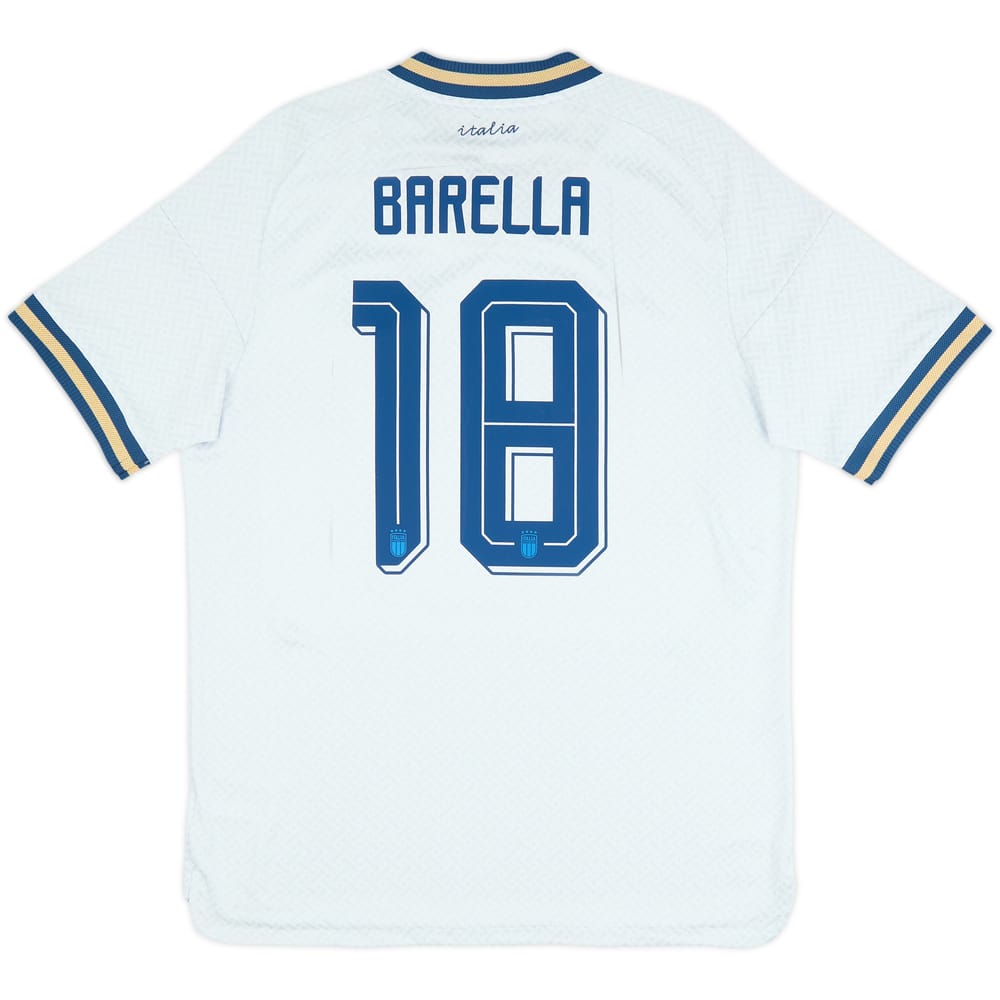 2026-27 Italy Authentic Away Shirt Barella #18